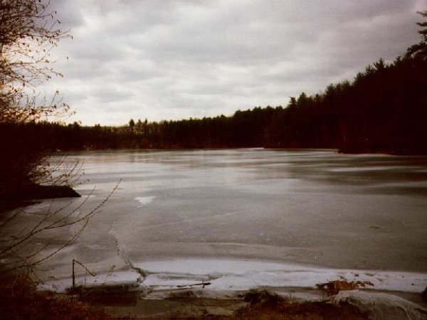 Ice-out on Walden Pond