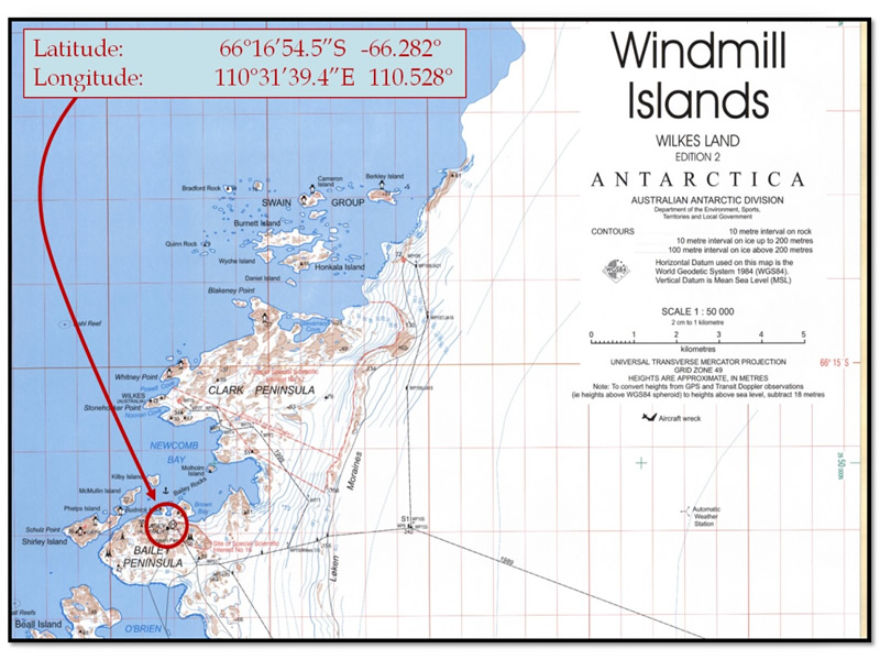 Windmill Islands Map