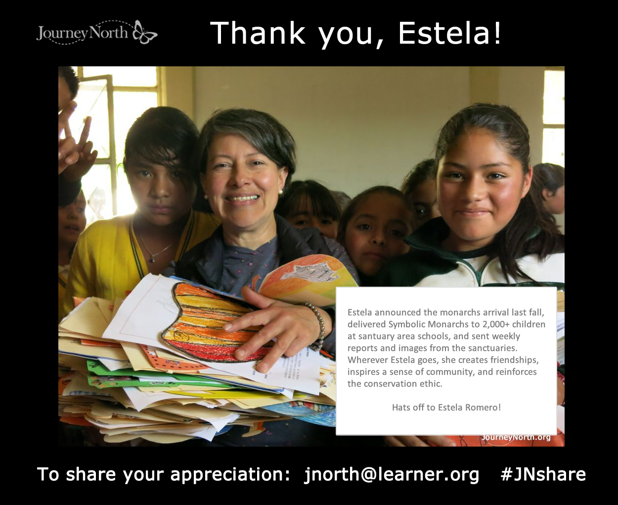 Journal: Thank you, Estela!