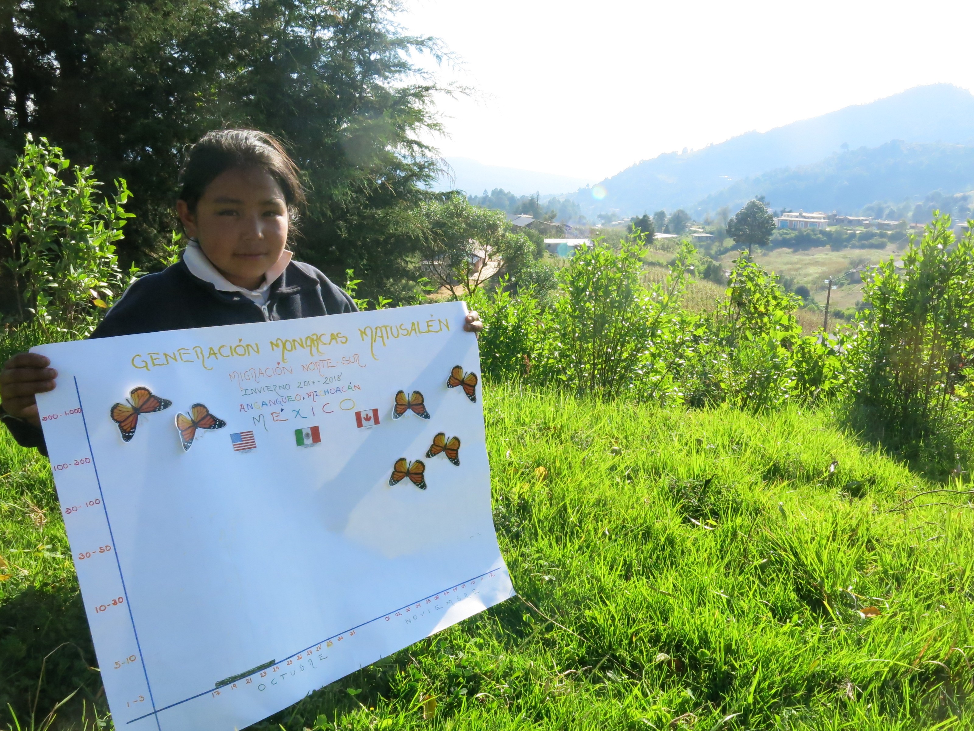 Children in Mexico Monitoring the Monarch's Arrival