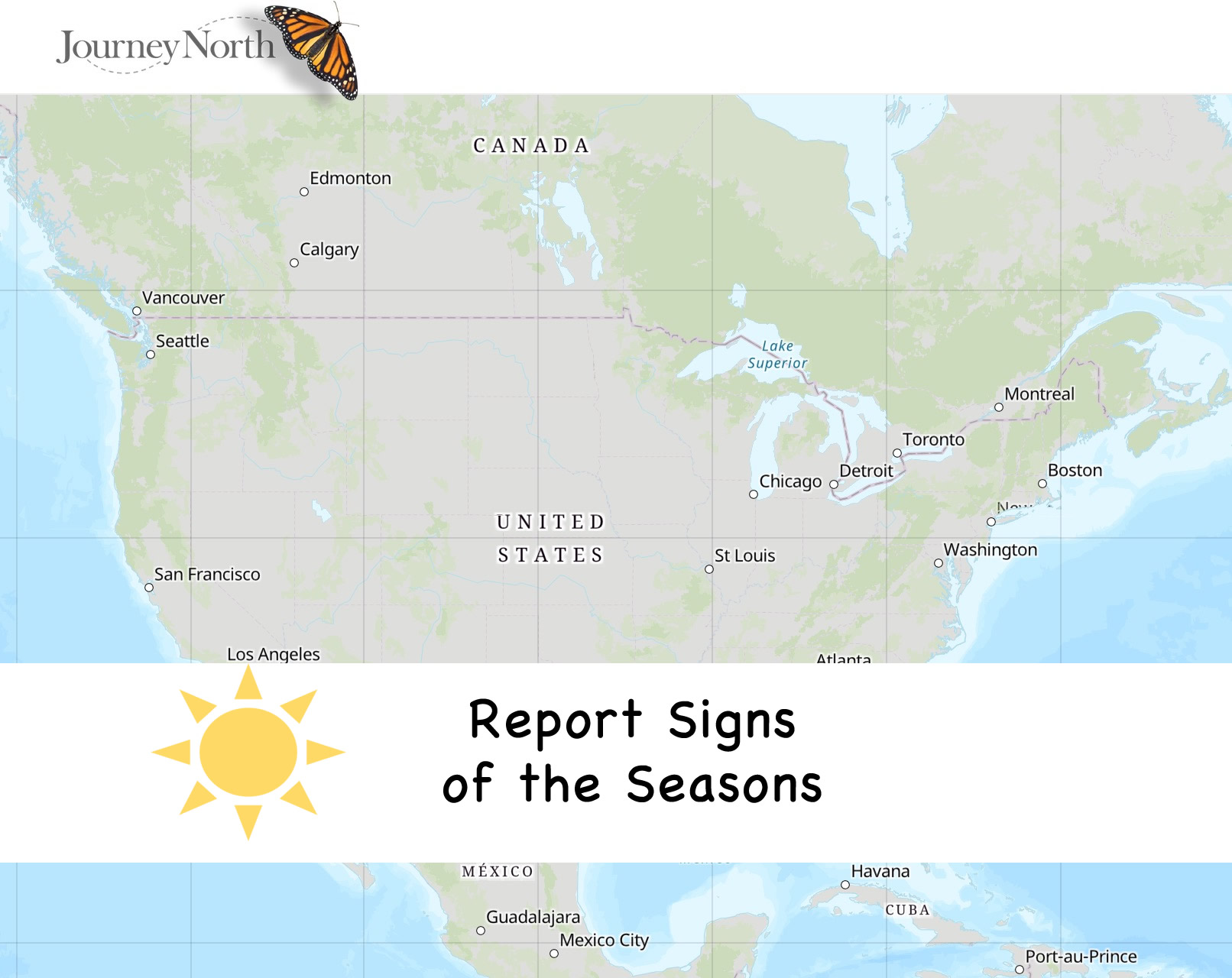 Sunlight and Seasons Map Fall 2018