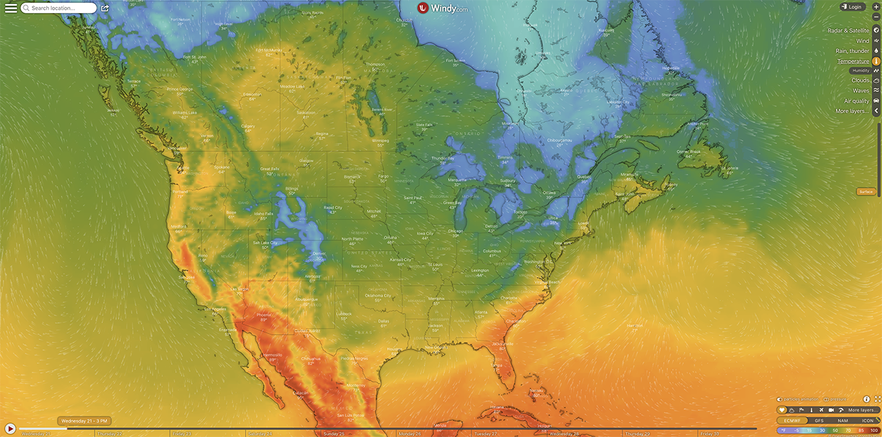 Windy.com weather map