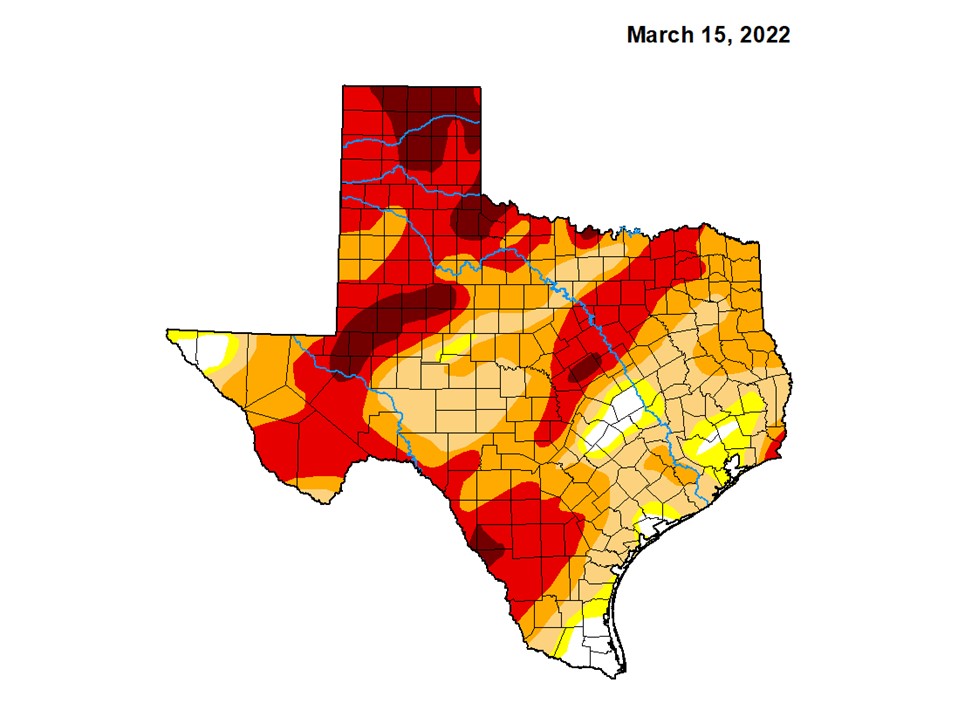 3/21/2023 Drought MapTexas