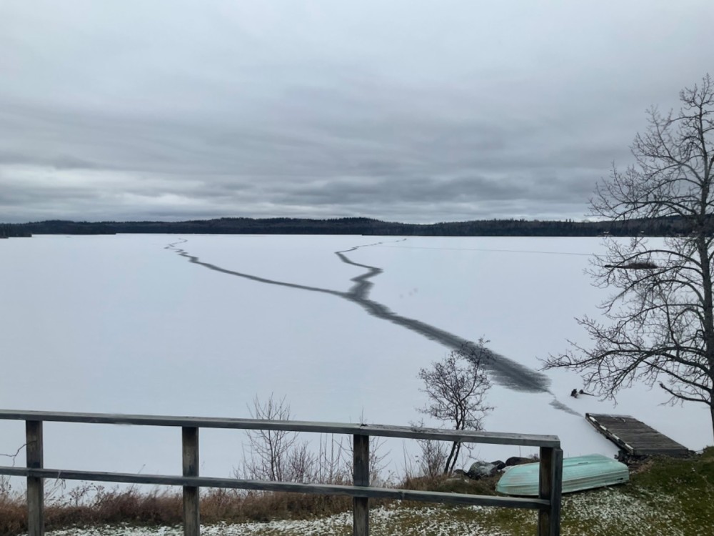 frozen lake