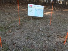 Photo of garden and its sign.