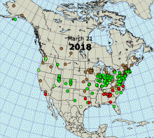 Comparing test garden maps from 2014-2018