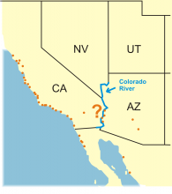 Map of 2018-2019 Overwintering Monarch Sites