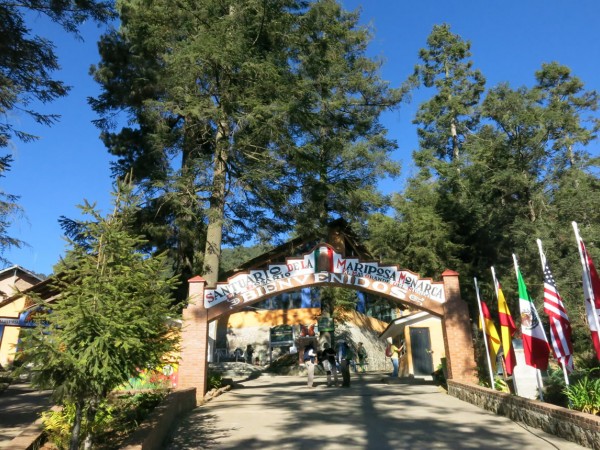 Entrance of monarch butterfly sanctuary in Mexico