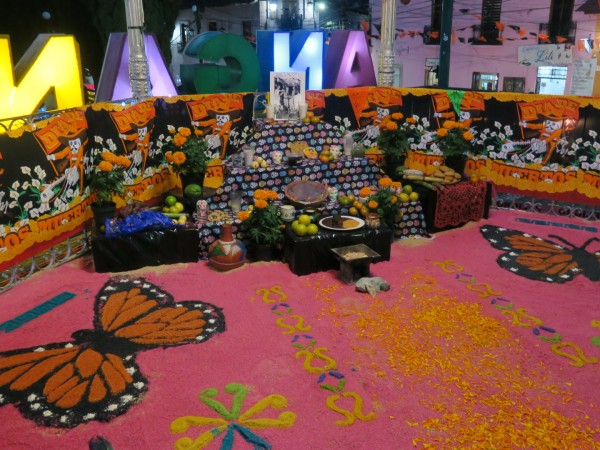 display for Day of the Dead