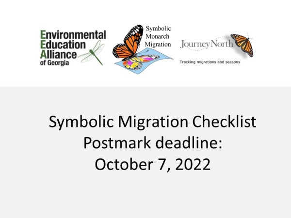 check list for submitted your ambassador monarch butterflies