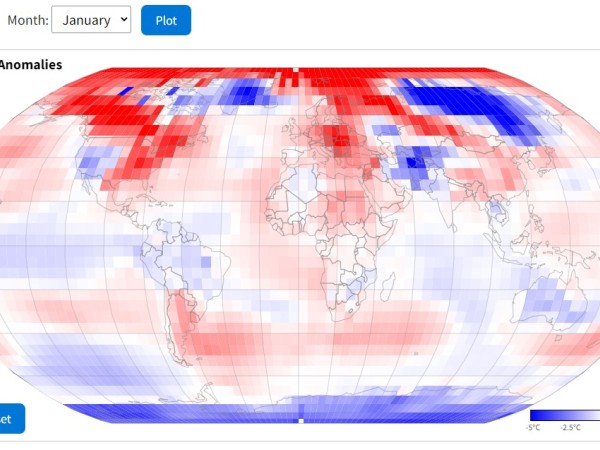 global map of climate and weather patterns produced by NOAA