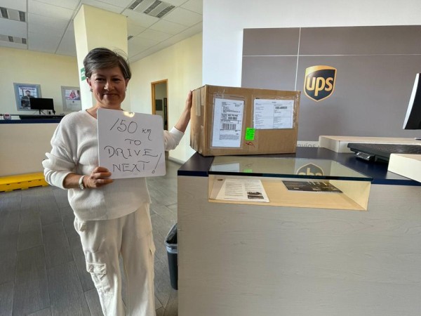 Estela Romero picks up her first shipment of Ambassador monarch butterflies 