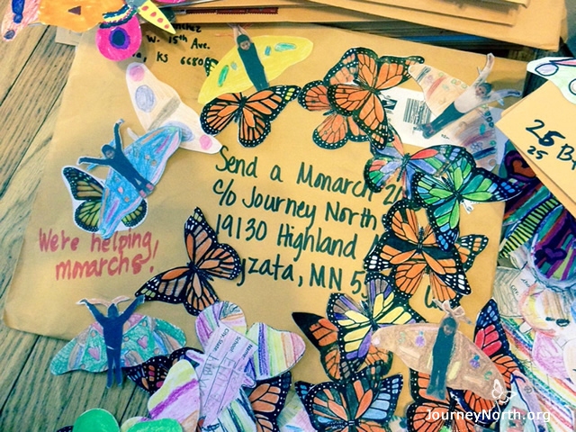 Every fall, thousands of children in the United States and Canada send symbolic monarchs to Mexico.